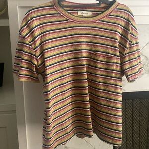Madewell short sleeve striped top